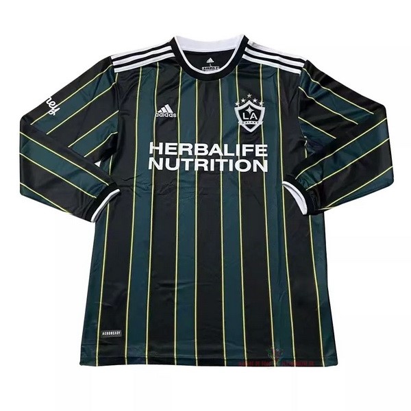 Maillot Om Pas Cher adidas Exterieur Manches Longues Los Angeles Galaxy 2021 2022 Vert