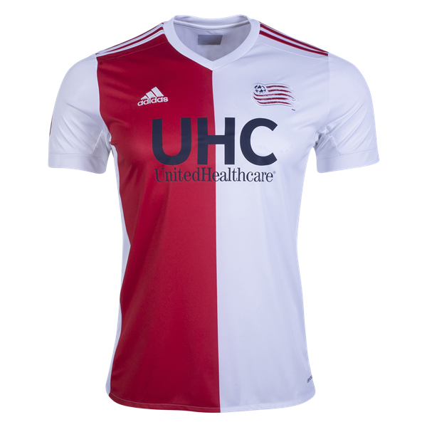 Maillot Om Pas Cher adidas Domicile Maillots New England Revolution 2017 2018 Blanc Rouge