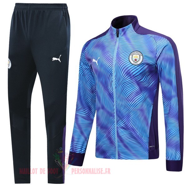 Maillot Om Pas Cher PUMA Survêtements Manchester City 2019 2020 Purpura Bleu
