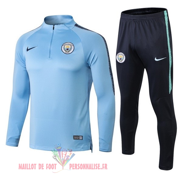 Maillot Om Pas Cher Nike Survêtements Enfant Manchester City 18-19 Bleu Noir