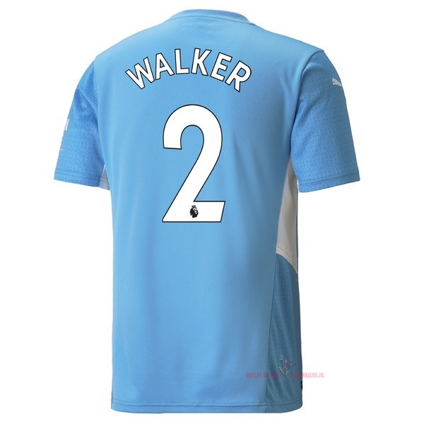 Maillot Om Pas Cher PUMA NO.2 Walker Domicile Maillot Manchester City 2021 2022 Bleu