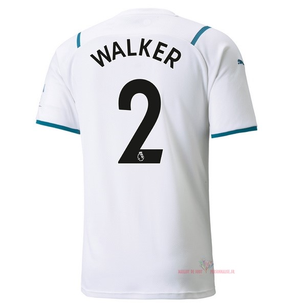 Maillot Om Pas Cher PUMA NO.2 Walker Exterieur Maillot Manchester City 2021 2022 Blanc