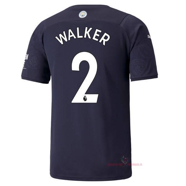 Maillot Om Pas Cher PUMA NO.2 Walker Third Maillot Manchester City 2021 2022 Bleu Marine