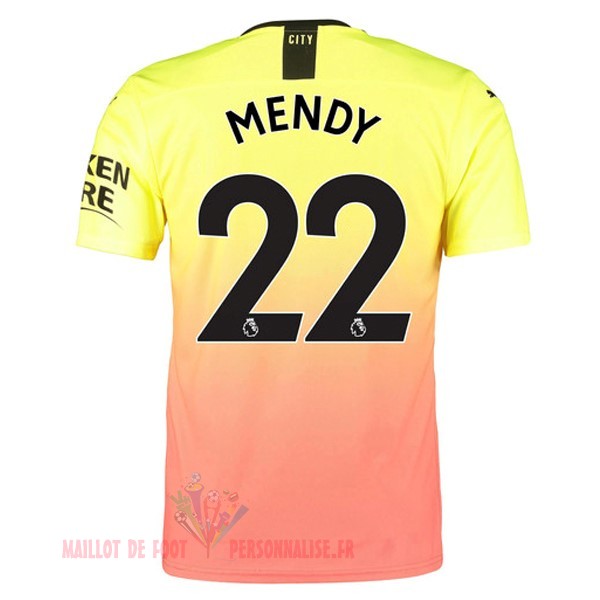 Maillot Om Pas Cher PUMA NO.22 Mendy Third Maillot Manchester City 2019 2020 Orange