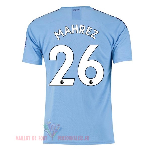 Maillot Om Pas Cher PUMA NO.26 Mahrez Domicile Maillot Manchester City 2019 2020 Bleu