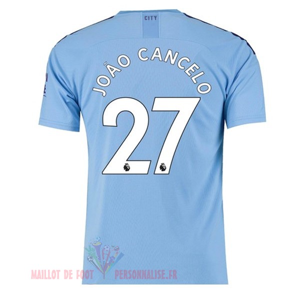 Maillot Om Pas Cher PUMA NO.27 Cancelo Domicile Maillot Manchester City 2019 2020 Bleu