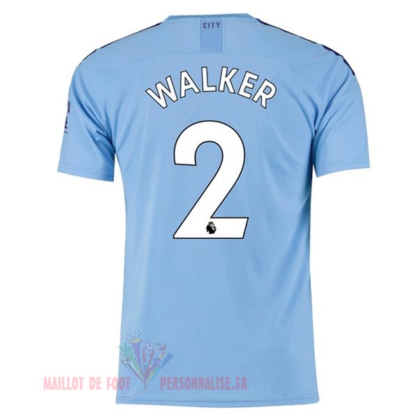 Maillot Om Pas Cher PUMA NO.2 Walker Domicile Maillot Manchester City 2019 2020 Bleu