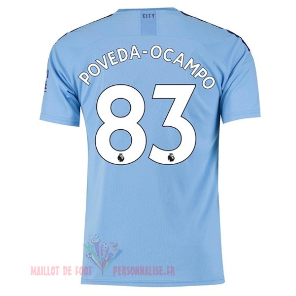 Maillot Om Pas Cher PUMA NO.83 Poveda Ocampo Domicile Maillot Manchester City 2019 2020 Bleu