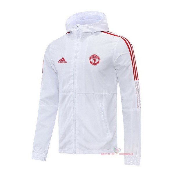 Maillot Om Pas Cher adidas Coupe Vent Manchester United 2022 2023 Blanc