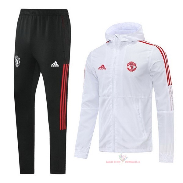 Maillot Om Pas Cher adidas Ensemble Complet Coupe Vent Manchester United 2022 2023 Blanc