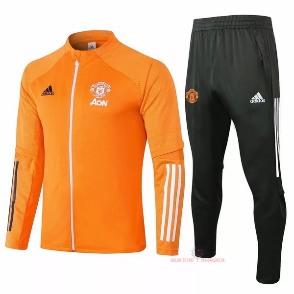 Maillot Om Pas Cher adidas Survêtements Manchester United 2020 2021 Orange