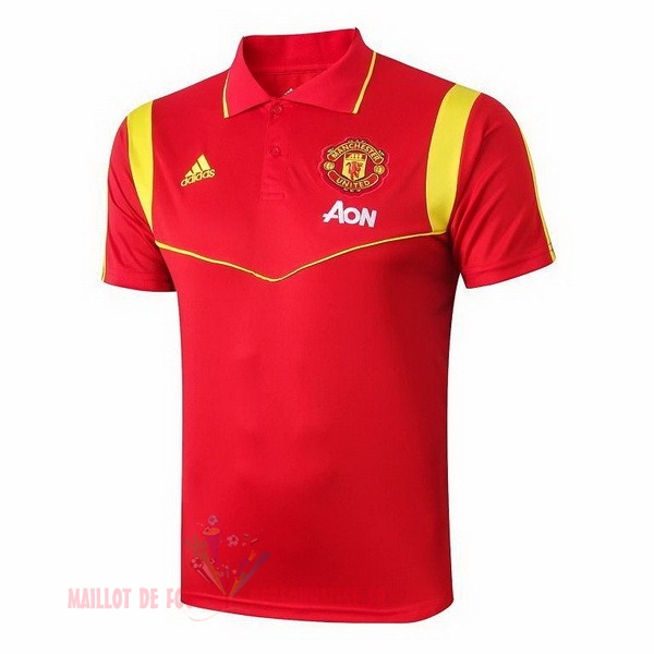 Maillot Om Pas Cher adidas Polo Manchester United 2019 2020 Rouge Or