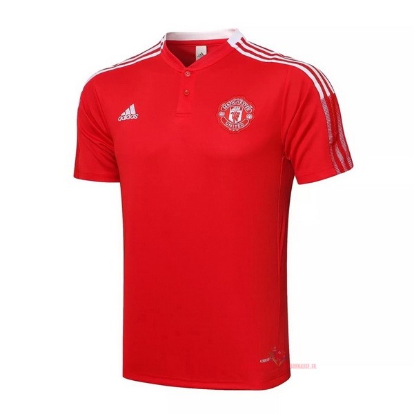 Maillot Om Pas Cher adidas Polo Manchester United 2021 2022 Rouge