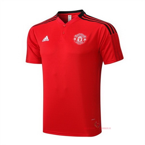 Maillot Om Pas Cher adidas Polo Manchester United 2022 2023 Rouge