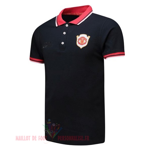 Maillot Om Pas Cher adidas Polo Manchester United 20th Noir