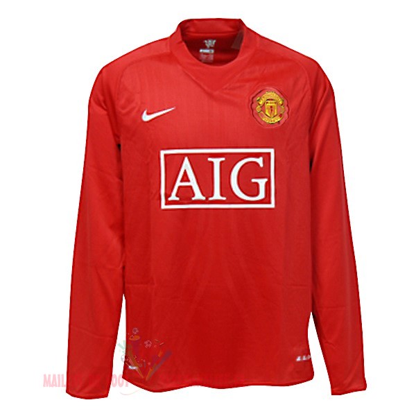 Maillot Om Pas Cher Nike DomiChili Manches Longues Maillot Manchester United Vintage 2007 2008 Rouge