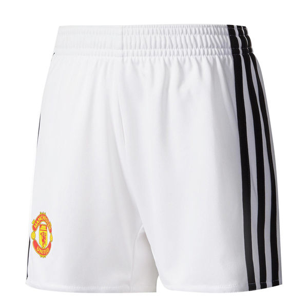 Maillot Om Pas Cher adidas Domicile Shorts Manchester United 2017 2018 Blanc