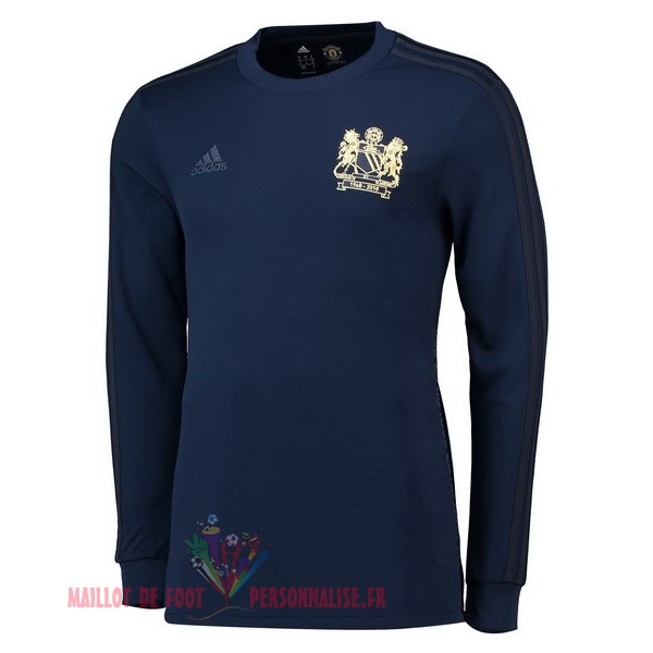 Maillot Om Pas Cher adidas Maillots Manches Longues Manchester United Rétro 1968 Bleu