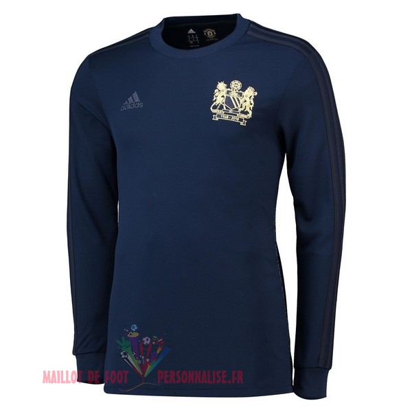 Maillot Om Pas Cher adidas Manches Longues Manchester United 1968 Bleu