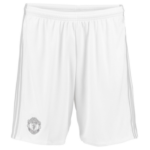 Maillot Om Pas Cher adidas Third Shorts Manchester United 2017 2018 Blanc