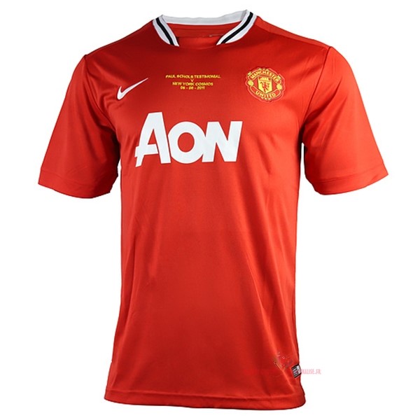 Maillot Om Pas Cher Nike Domicile Camiseta Manchester United Rétro 2011 2012 Rouge