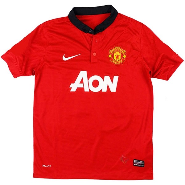 Maillot Om Pas Cher Nike Domicile Camiseta Manchester United Rétro 2013 2014 Rouge