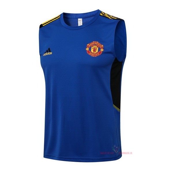 Maillot Om Pas Cher adidas Entrainement Sin Mangas Manchester United 2022 2023 Bleu