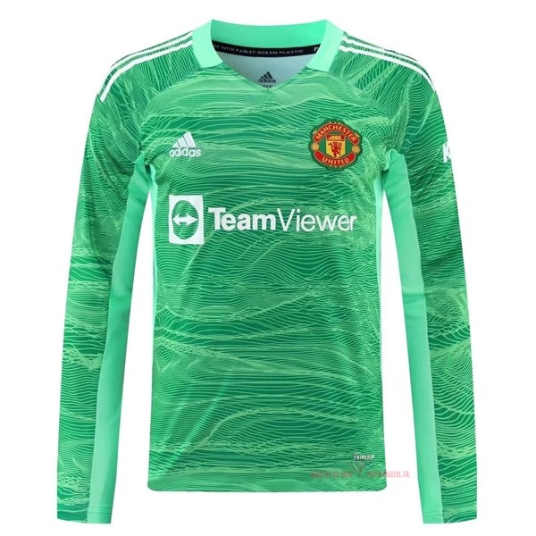 Maillot Om Pas Cher adidas Maillot Manches Longues Gardien Manchester United 2021 2022 Vert