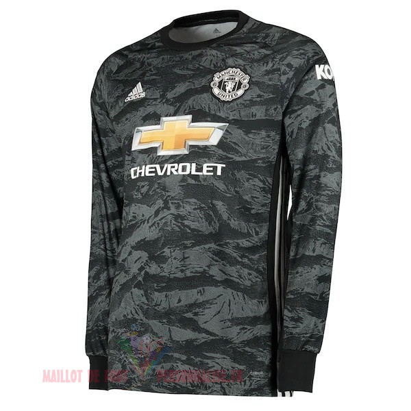 Maillot Om Pas Cher adidas Manches Longues Gardien Manchester United 2019 2020 Gris