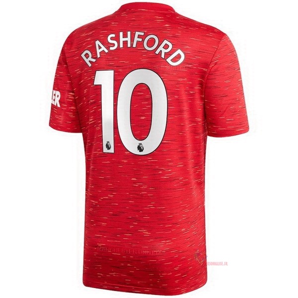 Maillot Om Pas Cher adidas NO.10 Rashford Domicile Maillot Manchester United 2020 2021 Rouge