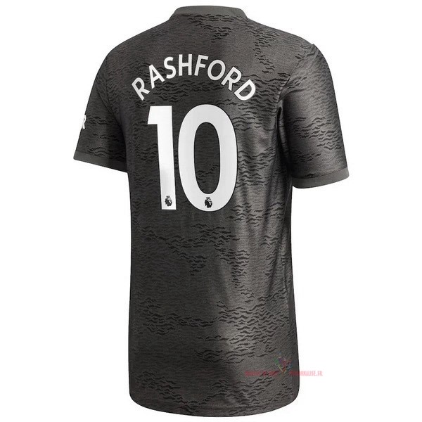 Maillot Om Pas Cher adidas NO.10 Rashford Exterieur Maillot Manchester United 2020 2021 Noir