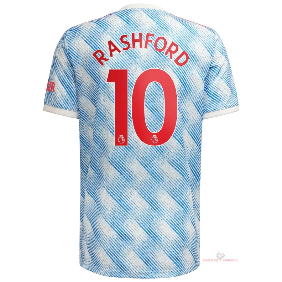 Maillot Om Pas Cher adidas NO.10 Rashford Exterieur Maillot Manchester United 2021 2022 Bleu