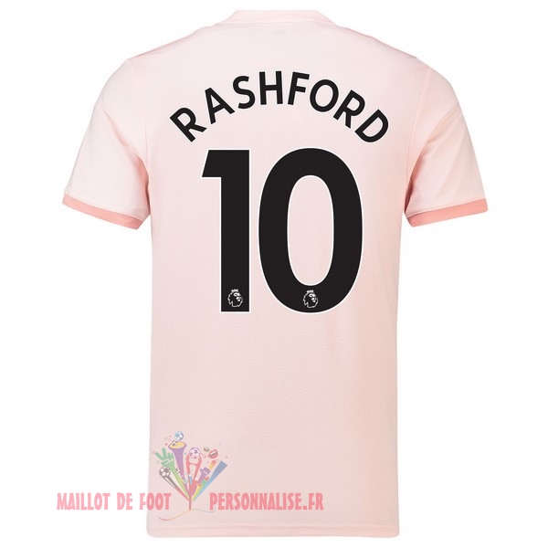 Maillot Om Pas Cher adidas NO.10 Rashford Exterieur Maillots Manchester United 18-19 Rose