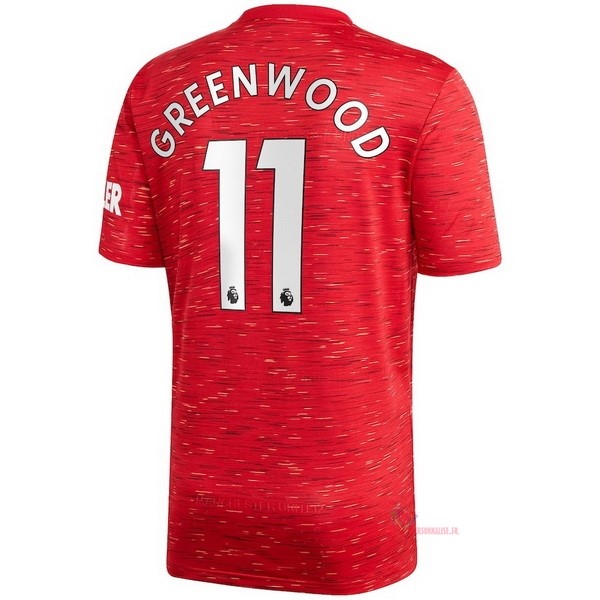 Maillot Om Pas Cher adidas NO.11 Greenwood Domicile Maillot Manchester United 2020 2021 Rouge
