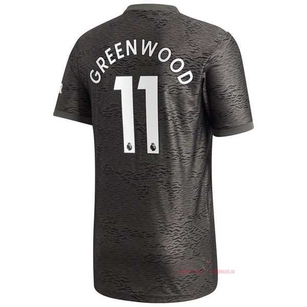Maillot Om Pas Cher adidas NO.11 Greenwood Exterieur Maillot Manchester United 2020 2021 Noir