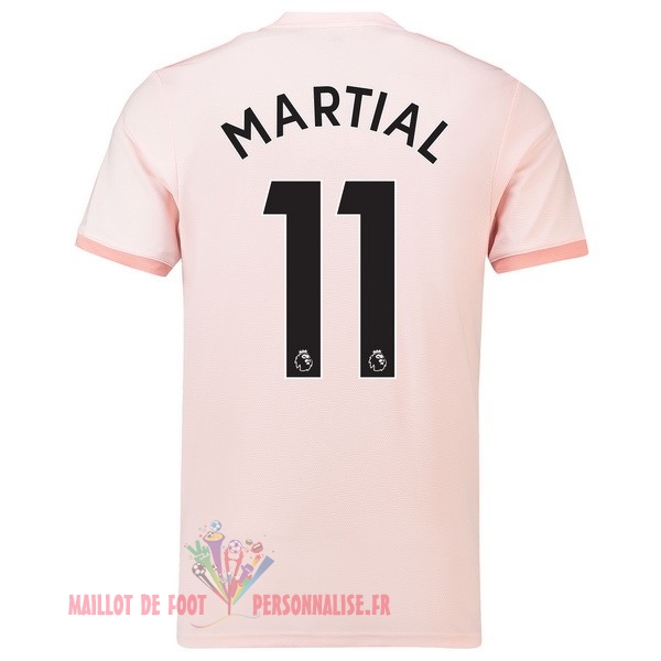 Maillot Om Pas Cher adidas NO.11 Martial Exterieur Maillots Manchester United 18-19 Rose