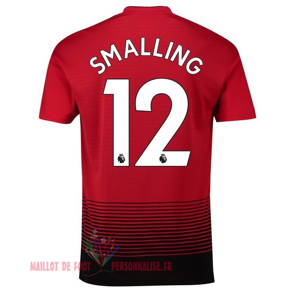 Maillot Om Pas Cher adidas NO.12 Smalling Domicile Maillots Manchester United 18-19 Rouge