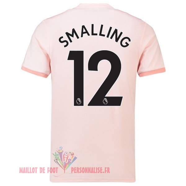 Maillot Om Pas Cher adidas NO.12 Smalling Exterieur Maillots Manchester United 18-19 Rose