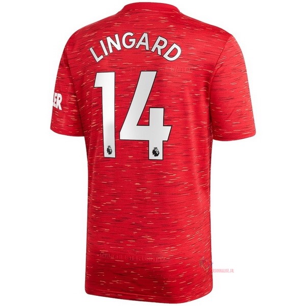 Maillot Om Pas Cher adidas NO.14 Lingard Domicile Maillot Manchester United 2020 2021 Rouge