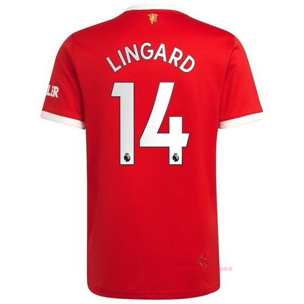 Maillot Om Pas Cher adidas NO.14 Lingard Domicile Maillot Manchester United 2021 2022 Rouge