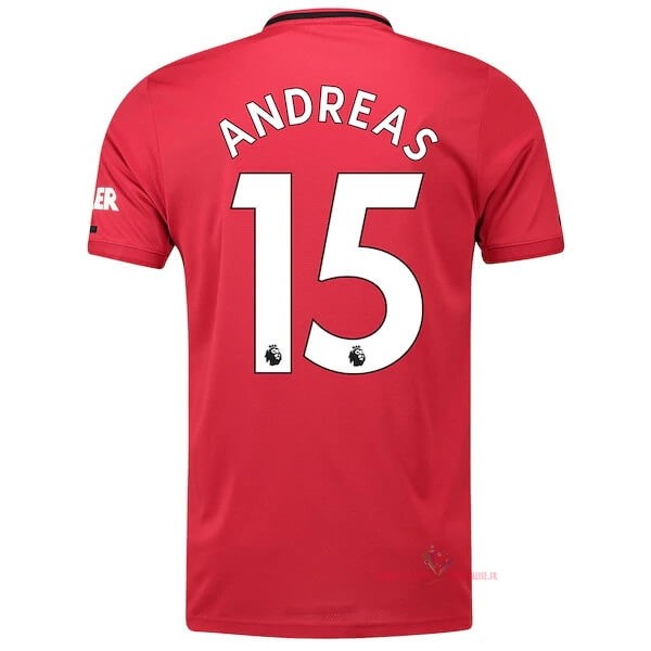 Maillot Om Pas Cher adidas NO.15 Andreas Domicile Maillot Manchester United 2019 2020 Rouge