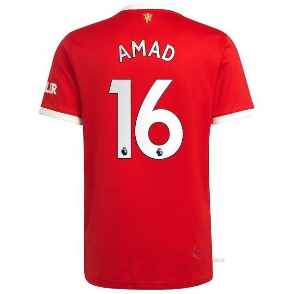 Maillot Om Pas Cher adidas NO.16 Amad Domicile Maillot Manchester United 2021 2022 Rouge