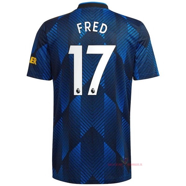 Maillot Om Pas Cher adidas NO.17 Fred Third Maillot Manchester United 2021 2022 Bleu