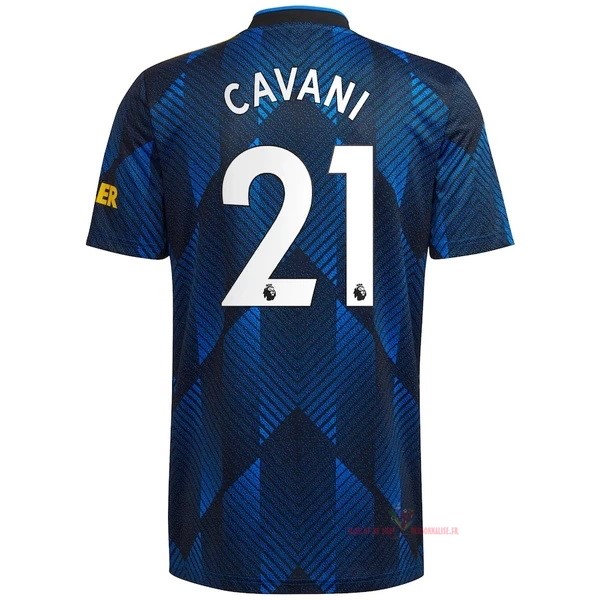 Maillot Om Pas Cher adidas NO.21 Cavani Third Maillot Manchester United 2021 2022 Bleu
