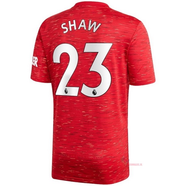 Maillot Om Pas Cher adidas NO.23 Shaw Domicile Maillot Manchester United 2020 2021 Rouge