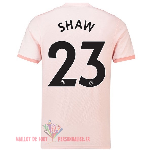 Maillot Om Pas Cher adidas NO.23 Shaw Exterieur Maillots Manchester United 18-19 Rose
