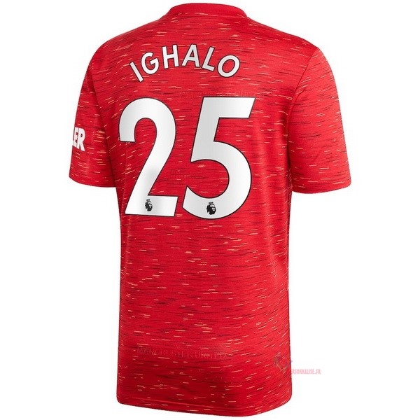 Maillot Om Pas Cher adidas NO.25 Ighalo Domicile Maillot Manchester United 2020 2021 Rouge