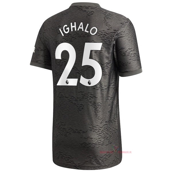 Maillot Om Pas Cher adidas NO.25 Ighalo Exterieur Maillot Manchester United 2020 2021 Noir