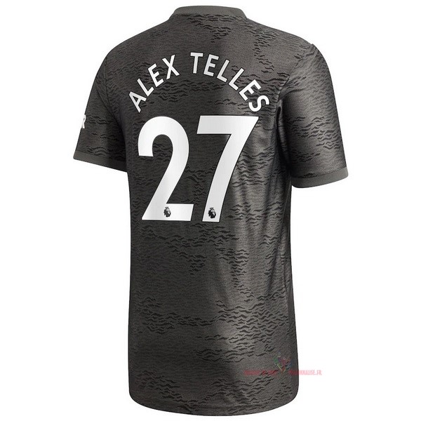 Maillot Om Pas Cher adidas NO.27 Alex Telles Exterieur Maillot Manchester United 2020 2021 Noir