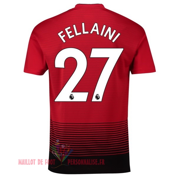 Maillot Om Pas Cher adidas NO.27 Fellaini Domicile Maillots Manchester United 18-19 Rouge
